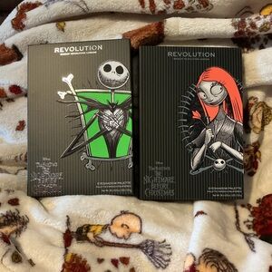Makeup Revolution x The Nightmare Before Christmas Jack & Sally Palette Bundle